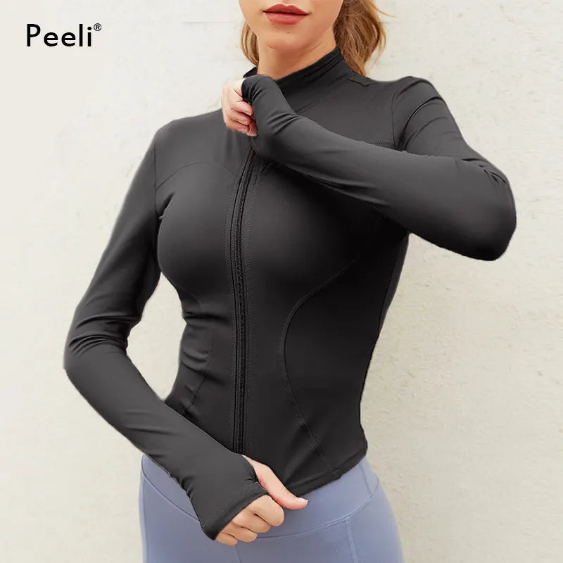Peeli Long Sleeve Women Gym Top