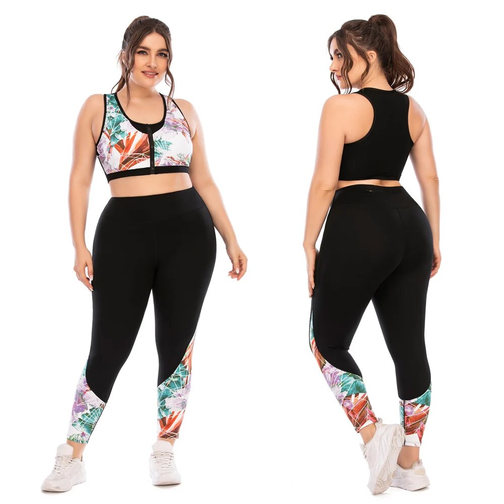 Plus Size Sportswear Sportsuits Fitness Sets
