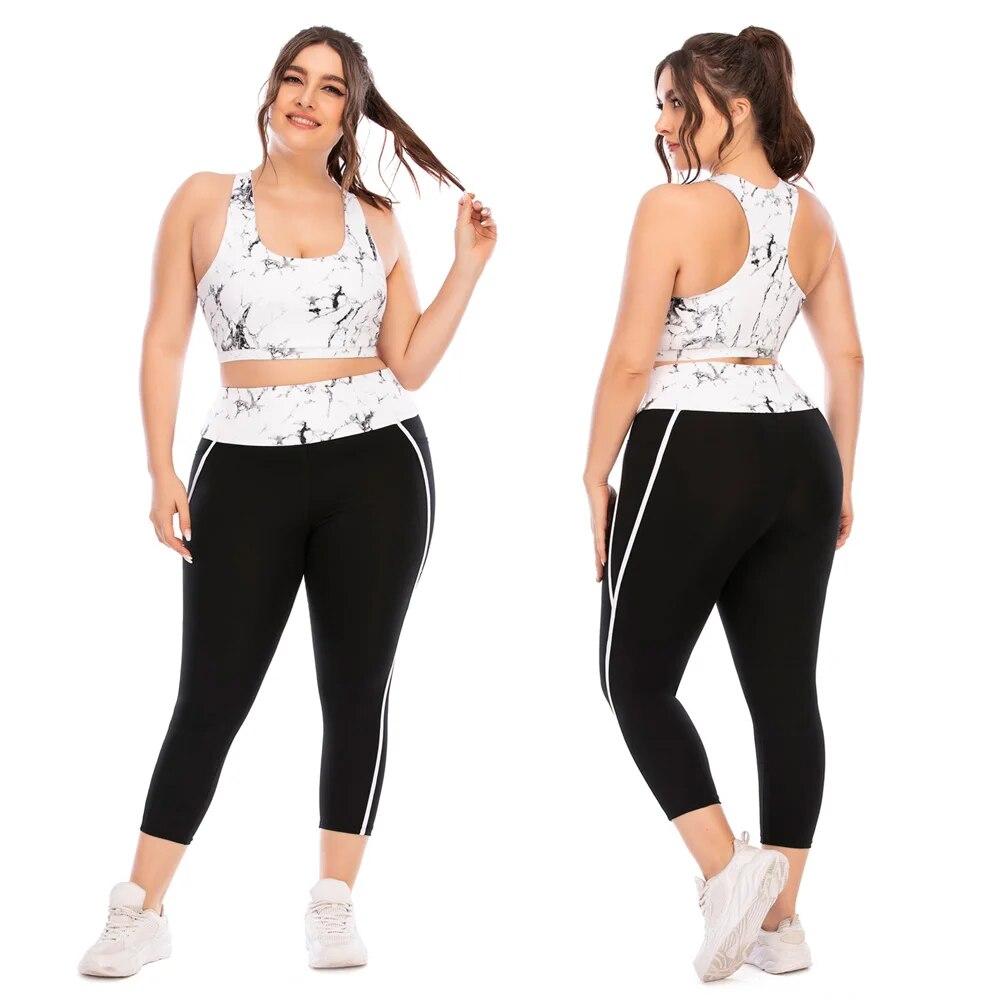 Plus Size Sportswear Sportsuits Fitness Sets