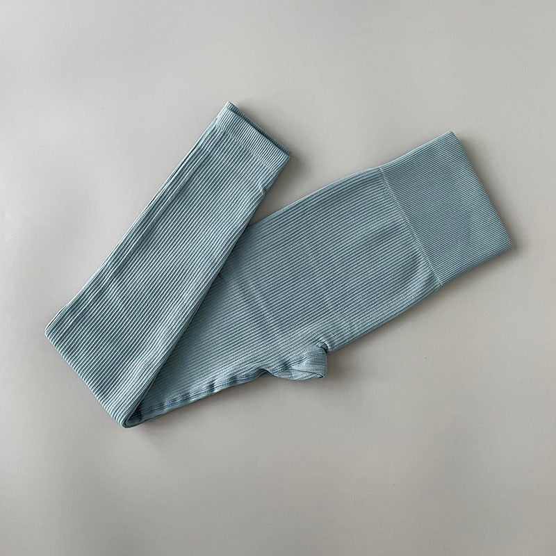 Ribbed High Waisted Gym Leggings