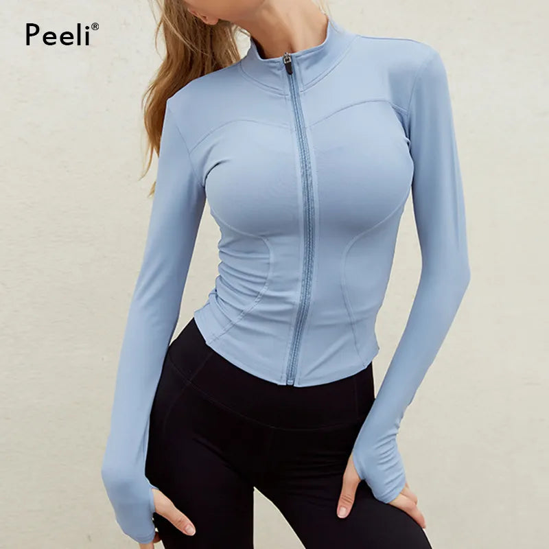 Peeli Long Sleeve Women Gym Top