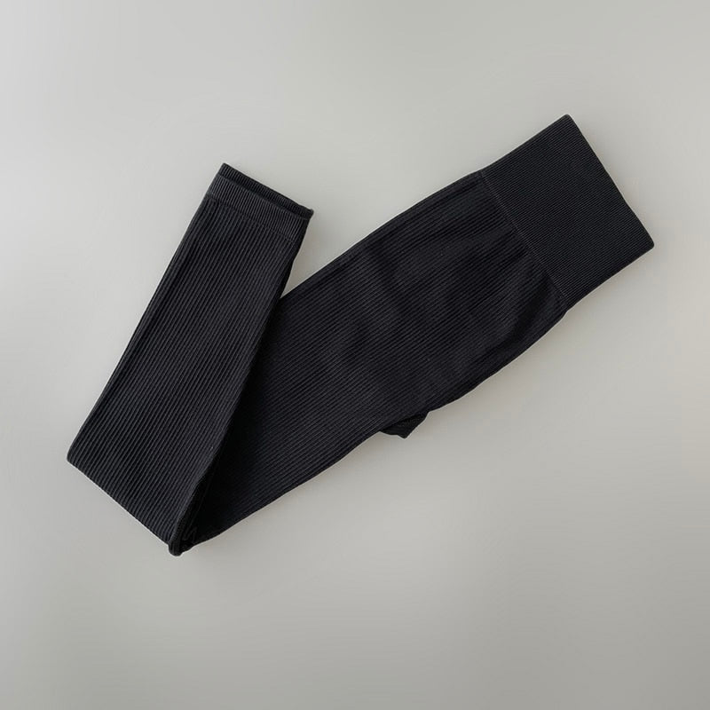 Ribbed High Waisted Gym Leggings