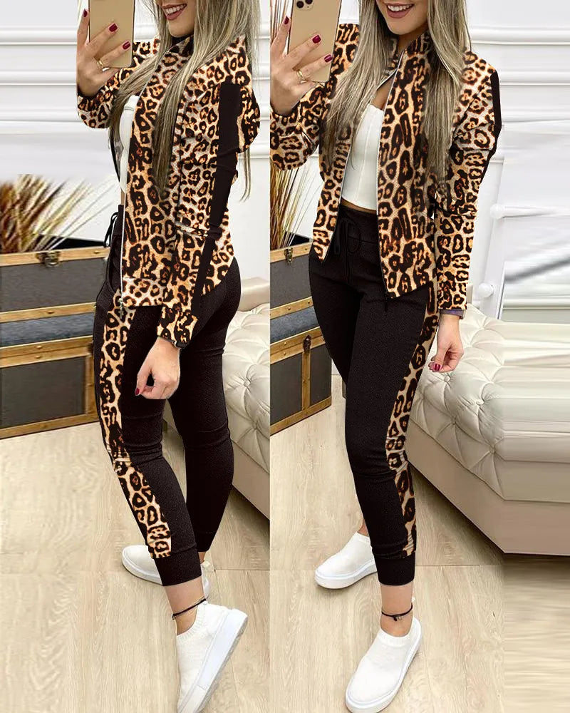 Trendy 2 Two Piece Set Activewear Set