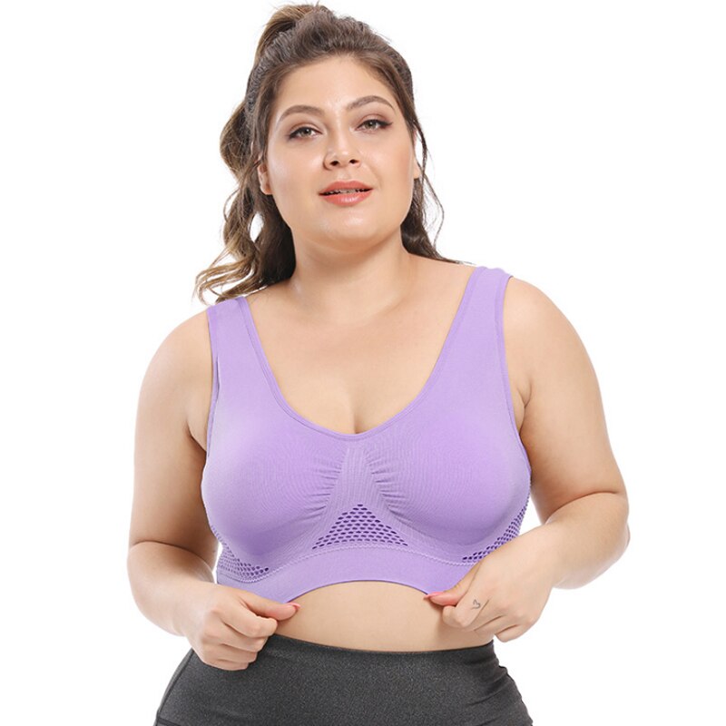 Sports Bra/Seamless, Hollow Out, Mesh, Breathable,Wire Free(PLUS SIZES AVAILABLE)