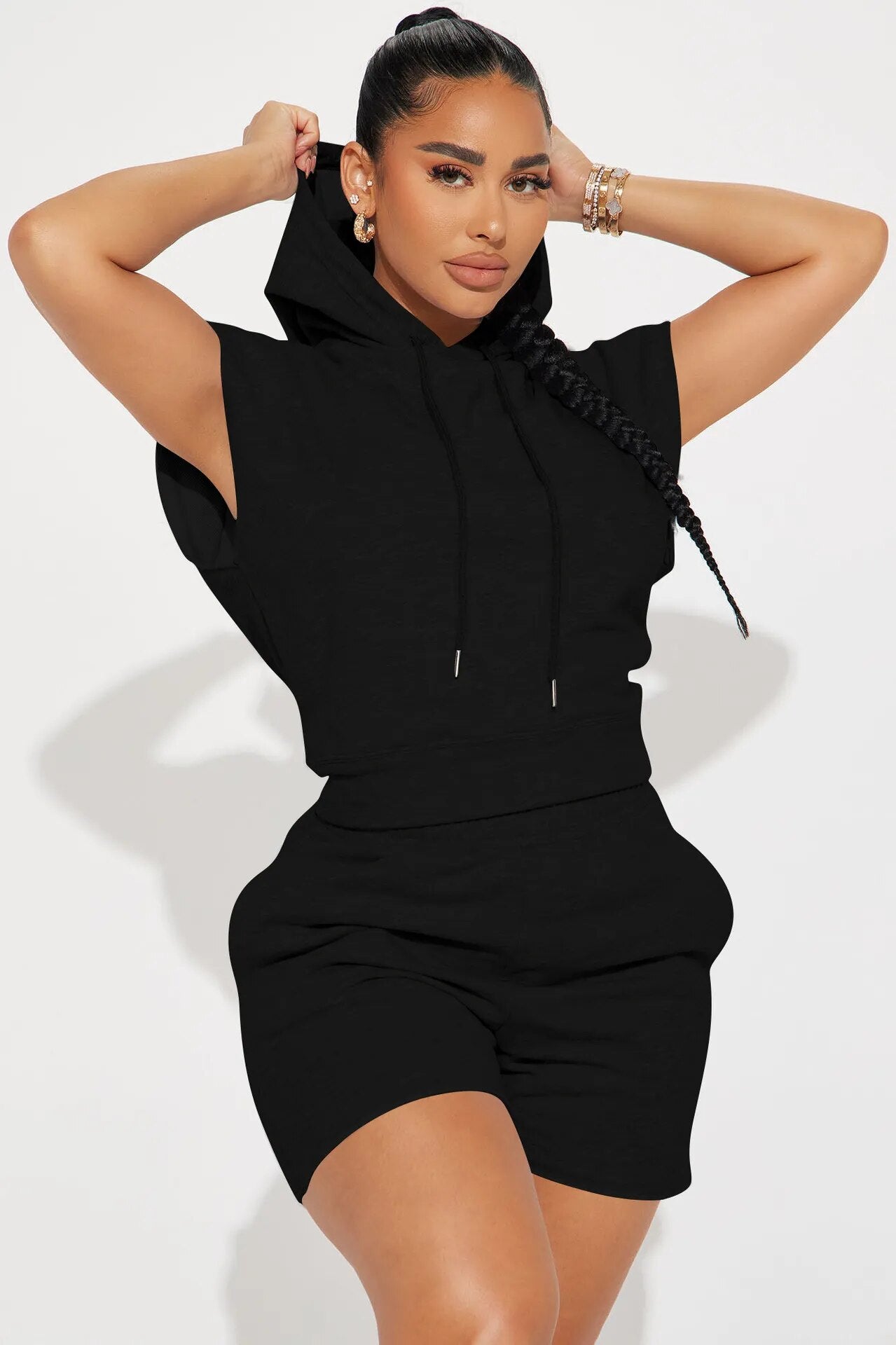 Women's Casual Hooded 2 Piece Outfits