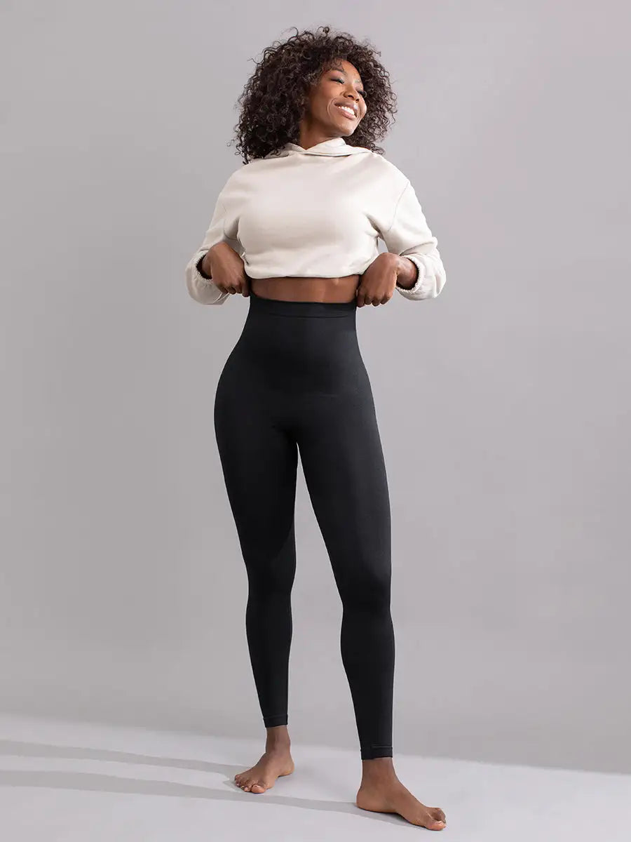Women High Waist Shaper Belly Control/ Body Slimming Control/Shapewear Silicone Non-Slip Pants Waist Trainer