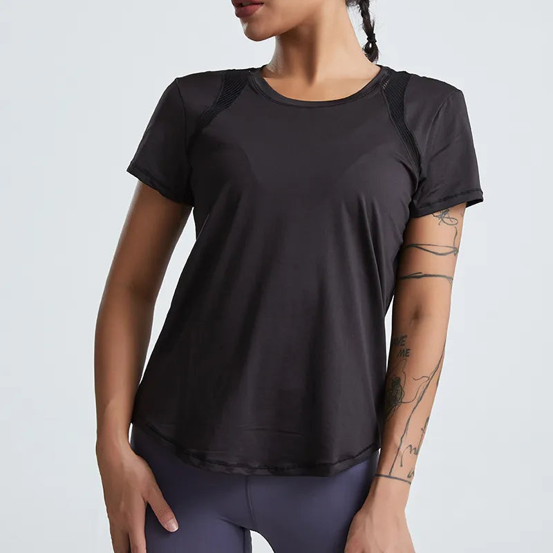 Loose Yoga Short-Sleeved Running Quick-Drying Top