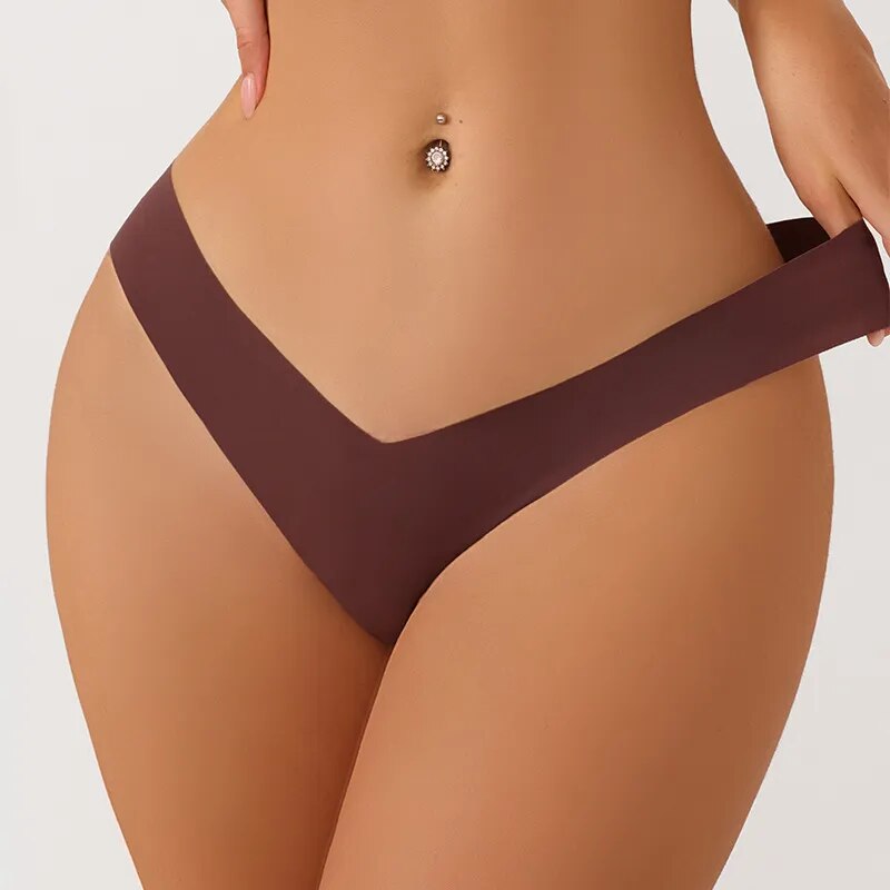 Fitness Seamless Ice Silk Underwear /Low Waist & Breathable