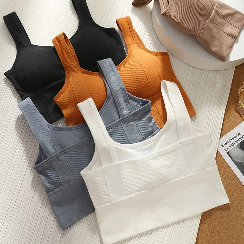 Breathable Seamless Sports Bra/ Shockproof Crop Top & Anti-Sweat