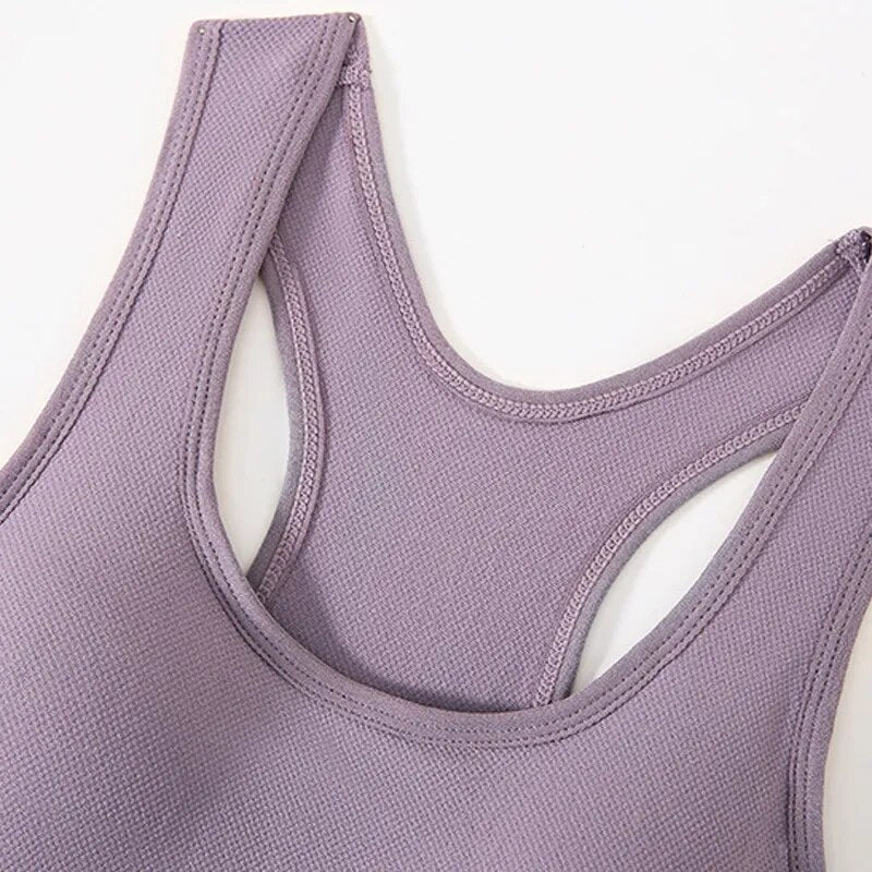 Fitness Patchwork Seamless Bralette