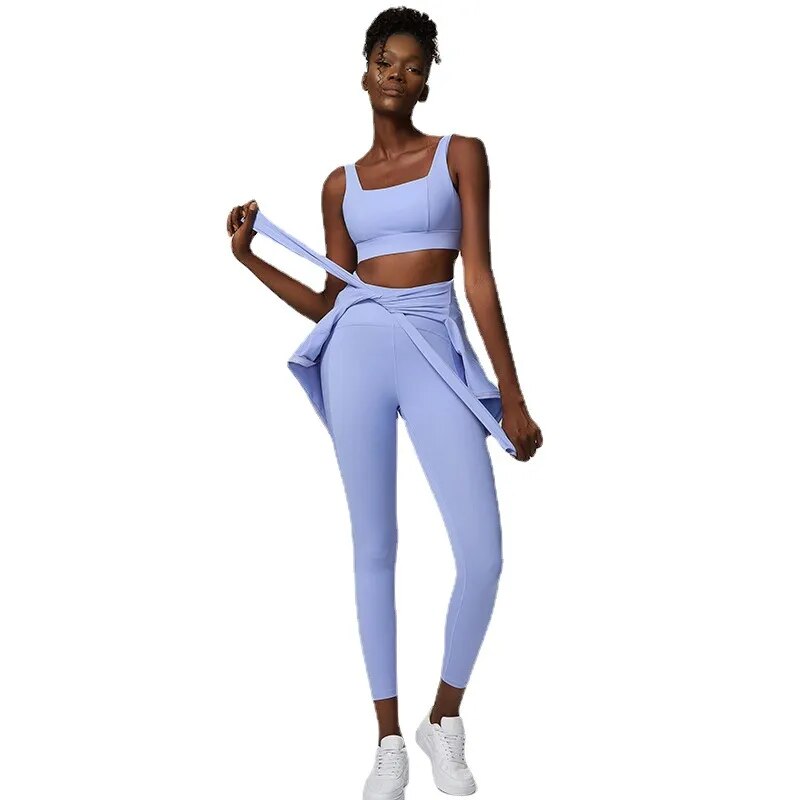 Mix & Match Women's Sports Gym Jackets + Bra + Leggings Fitness Sets