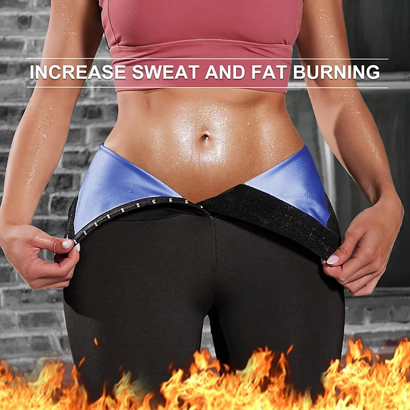 High Waist Weight Loss Thermo Sweat Sauna Workout Body Shapers Leggings