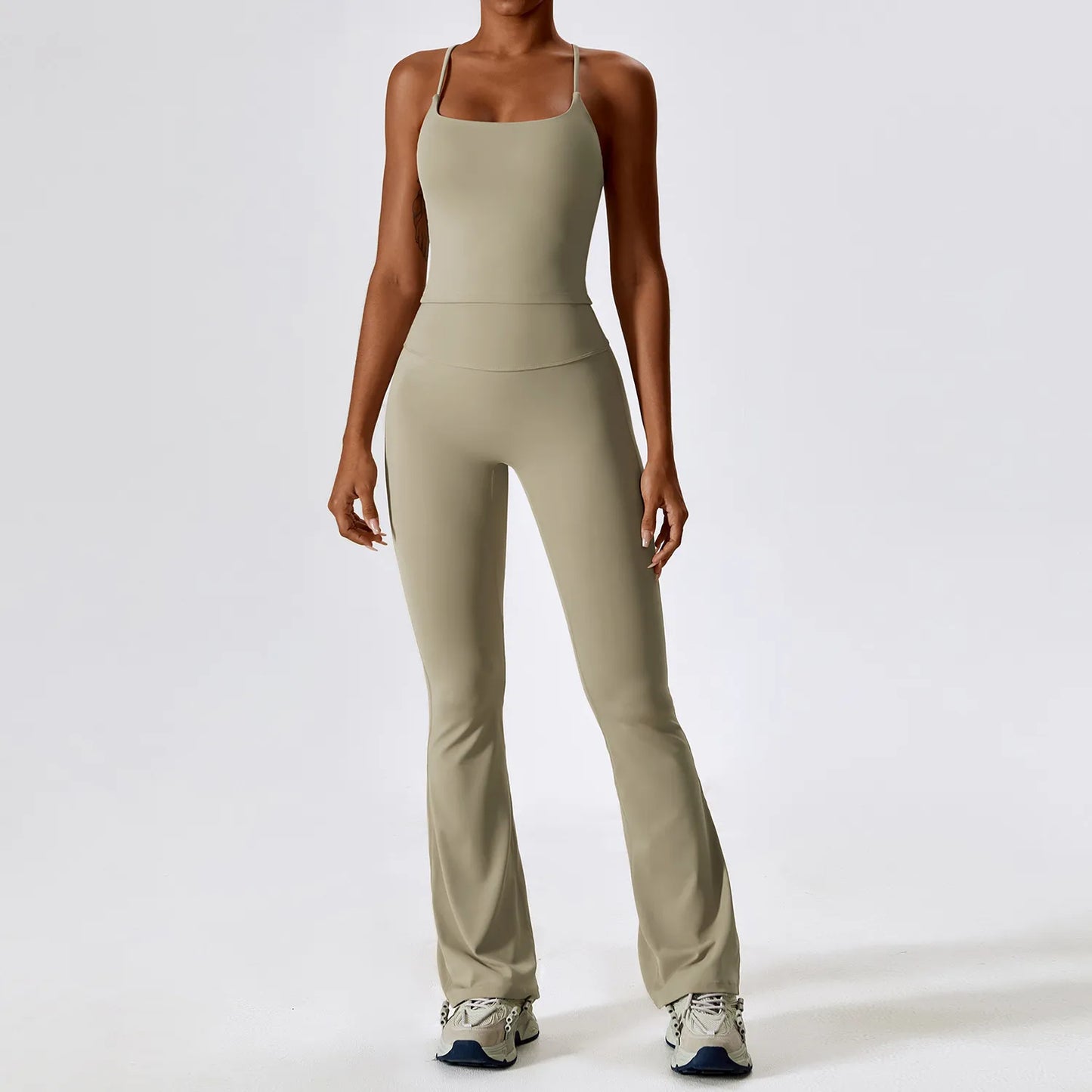 Crop Top 2PCS Seamless Women Sportswear Workout Clothes
