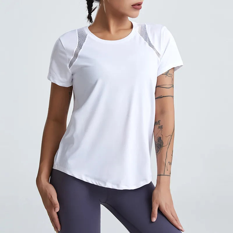 Loose Yoga Short-Sleeved Running Quick-Drying Top