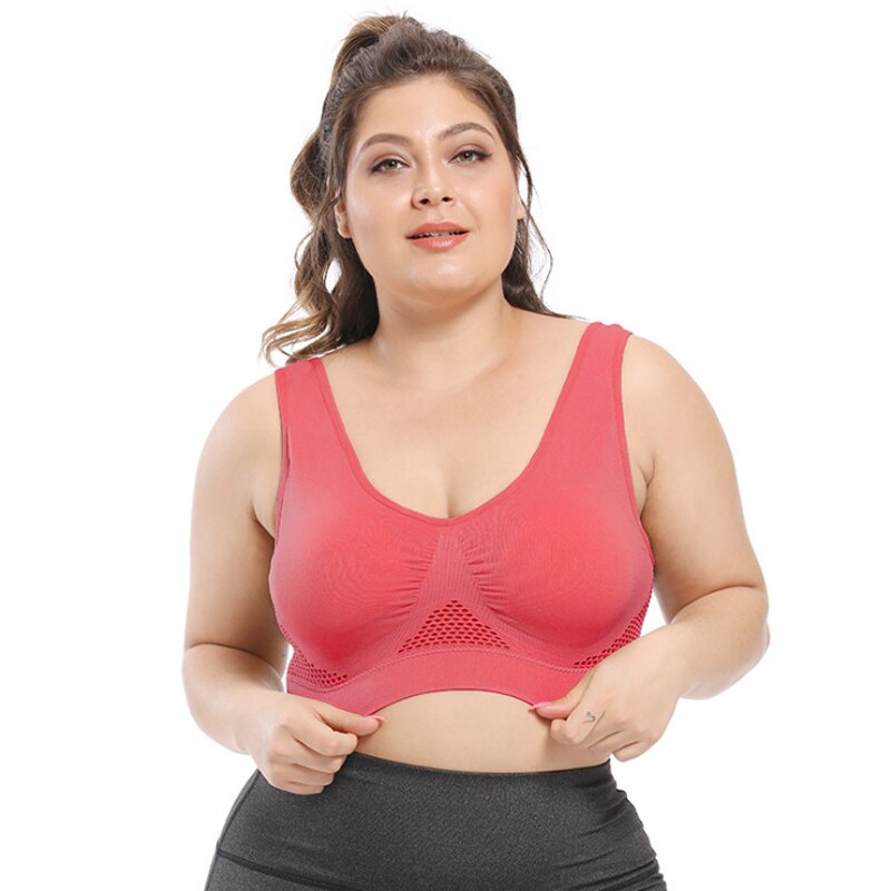 Sports Bra/Seamless, Hollow Out, Mesh, Breathable,Wire Free(PLUS SIZES AVAILABLE)