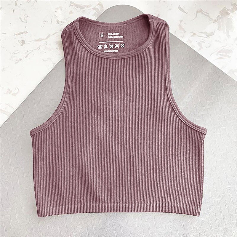 Sport Seamless Sleeveless Crop Top