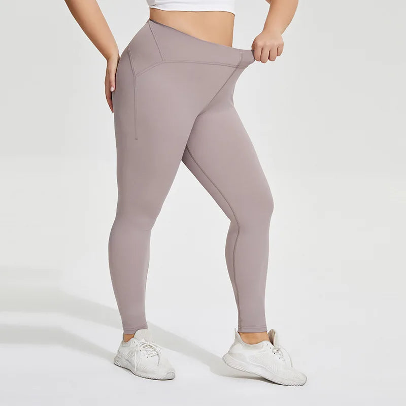 Seamless Plus Size Leggings/ High Waist Elastic Fitness Pants XL-4XL