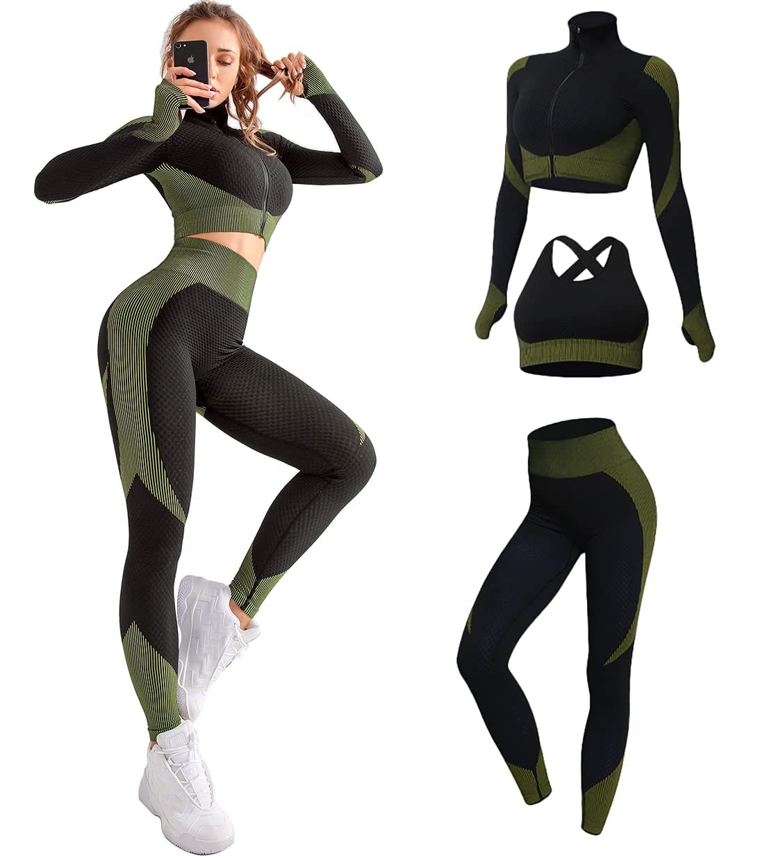 3pcs Seamless Workout Set