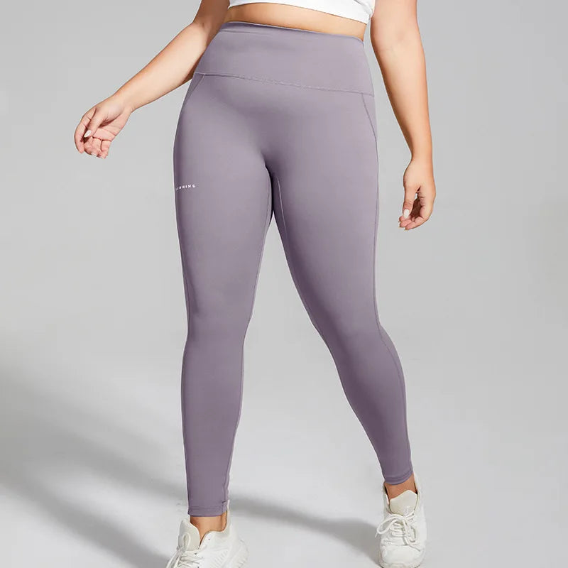 Seamless Plus Size Leggings/ High Waist Elastic Fitness Pants XL-4XL