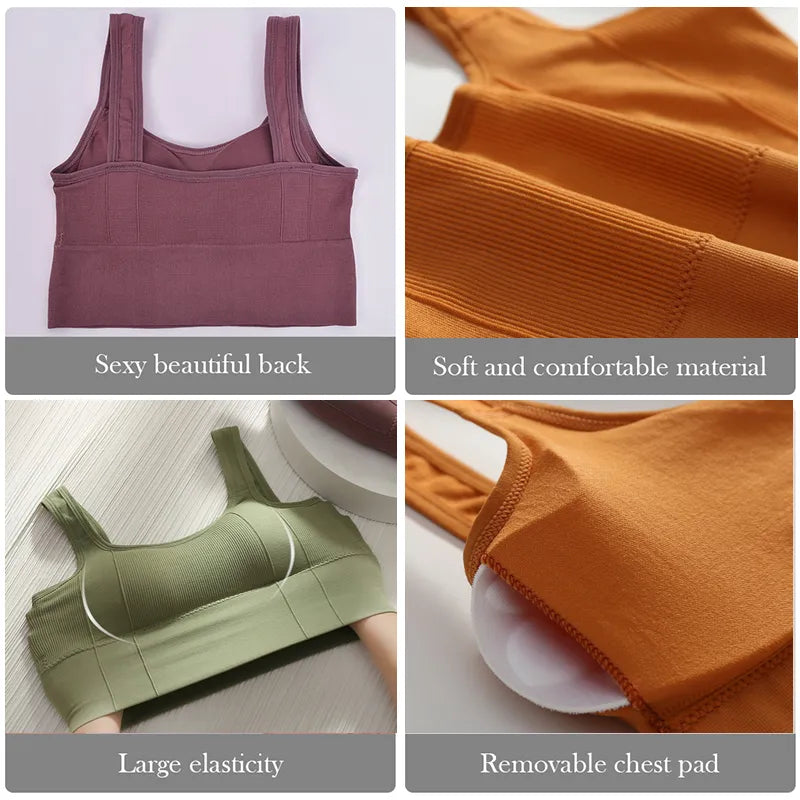 Breathable Seamless Sports Bra/ Shockproof Crop Top & Anti-Sweat