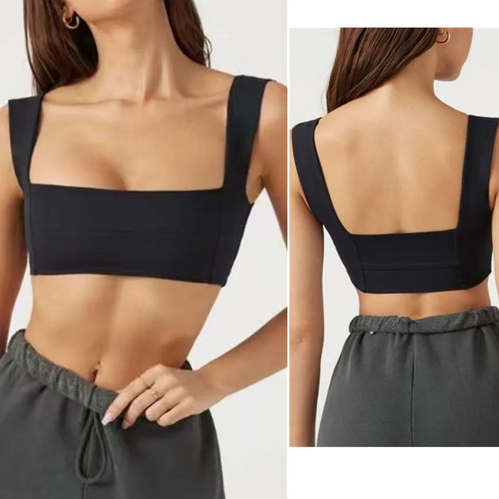 Soft Stretchy Fabric Single Strap Light Fitness Tops