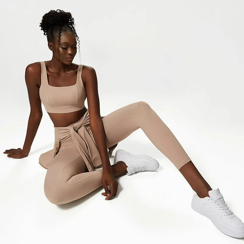 Mix & Match Women's Sports Gym Jackets + Bra + Leggings Fitness Sets