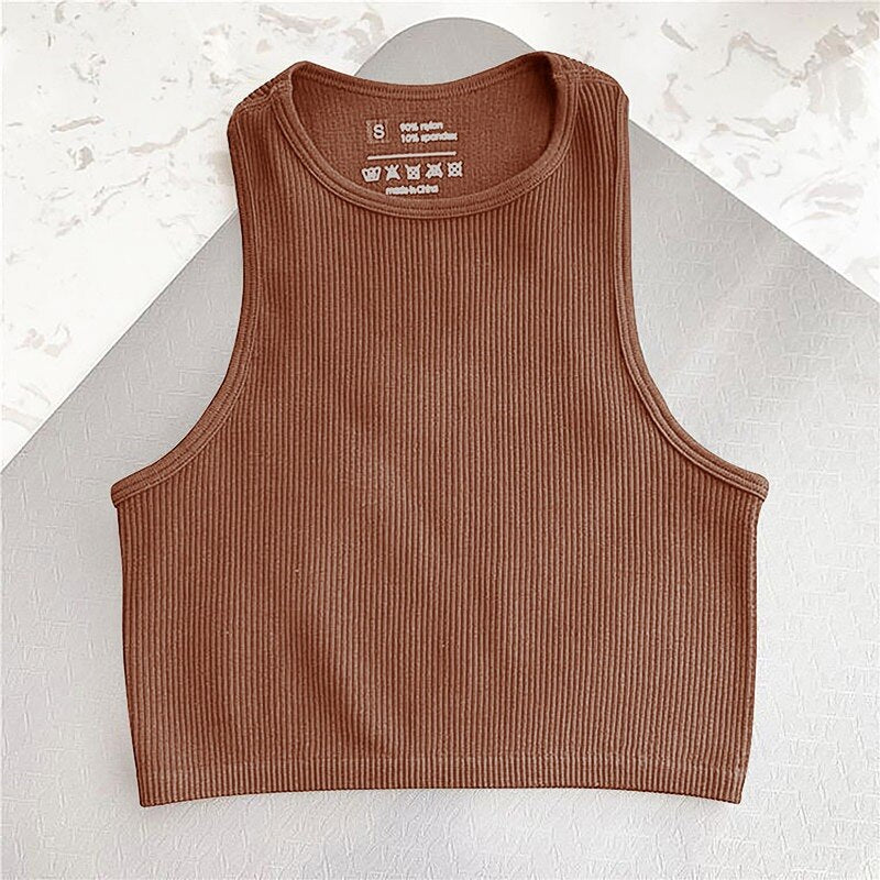 Sport Seamless Sleeveless Crop Top