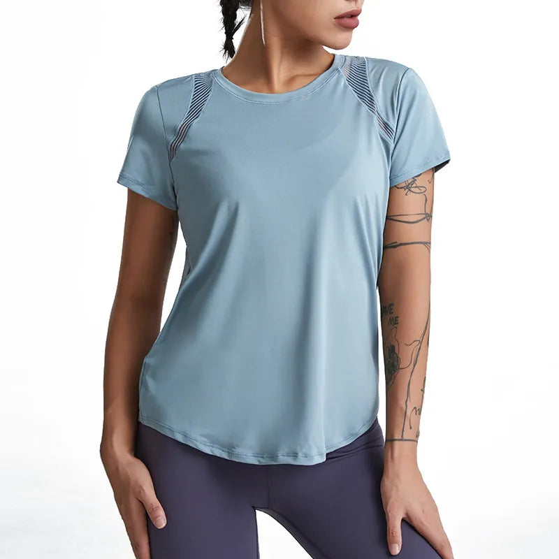 Loose Yoga Short-Sleeved Running Quick-Drying Top