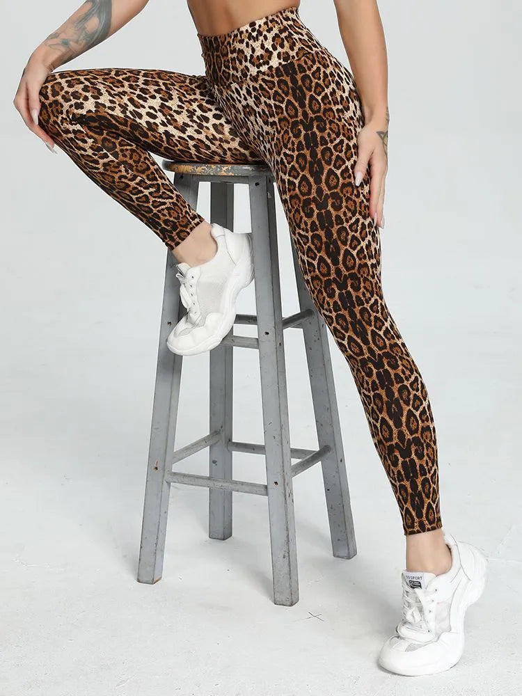 FITTOO Fitness Snakeskin/Leopard Print Leggings