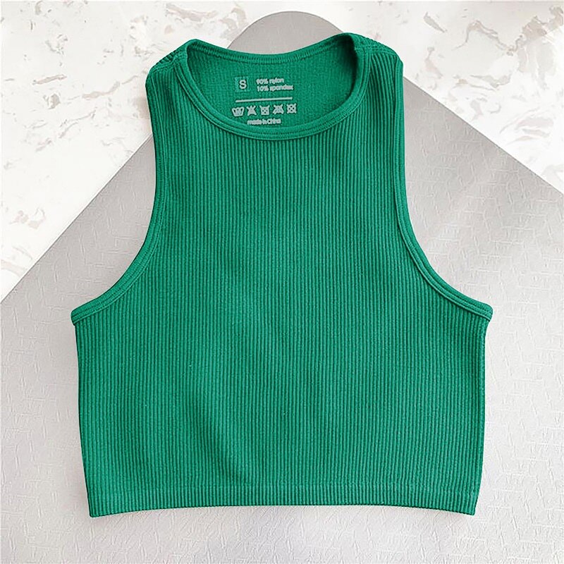 Sport Seamless Sleeveless Crop Top