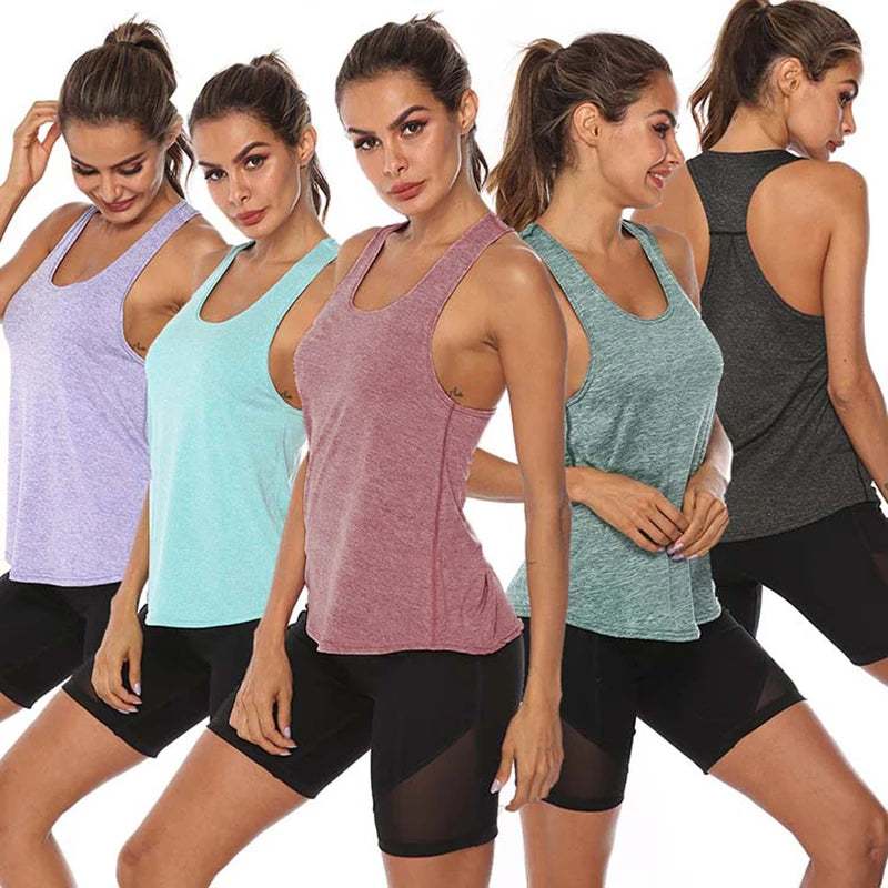 VEQKING Sleeveless Racerback Workout Tank Tops