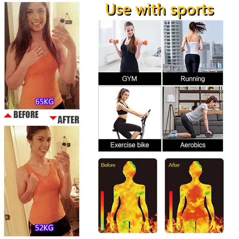 High Waist Weight Loss Thermo Sweat Sauna Workout Body Shapers Leggings
