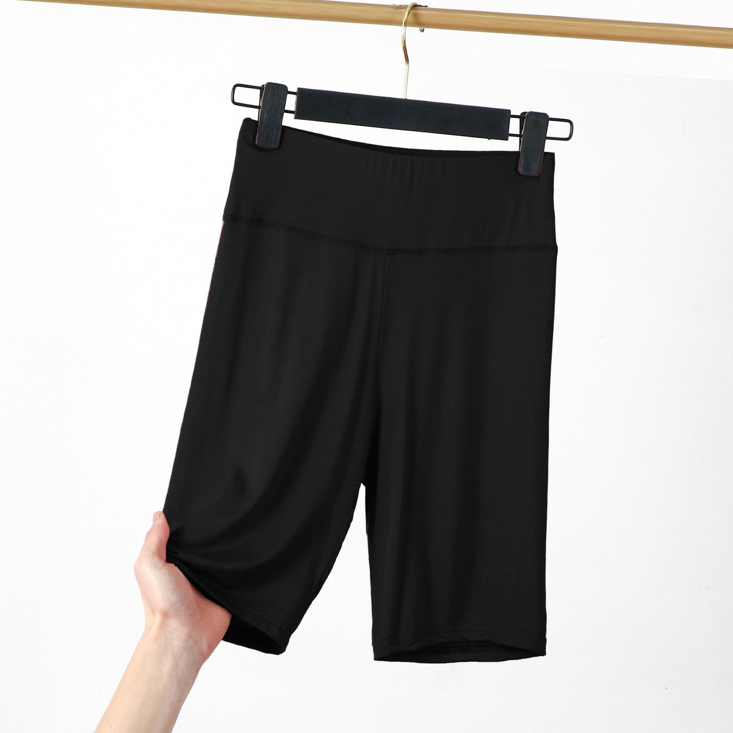 Shorts ajustados de entrenamiento con cintura alta y control de barriga