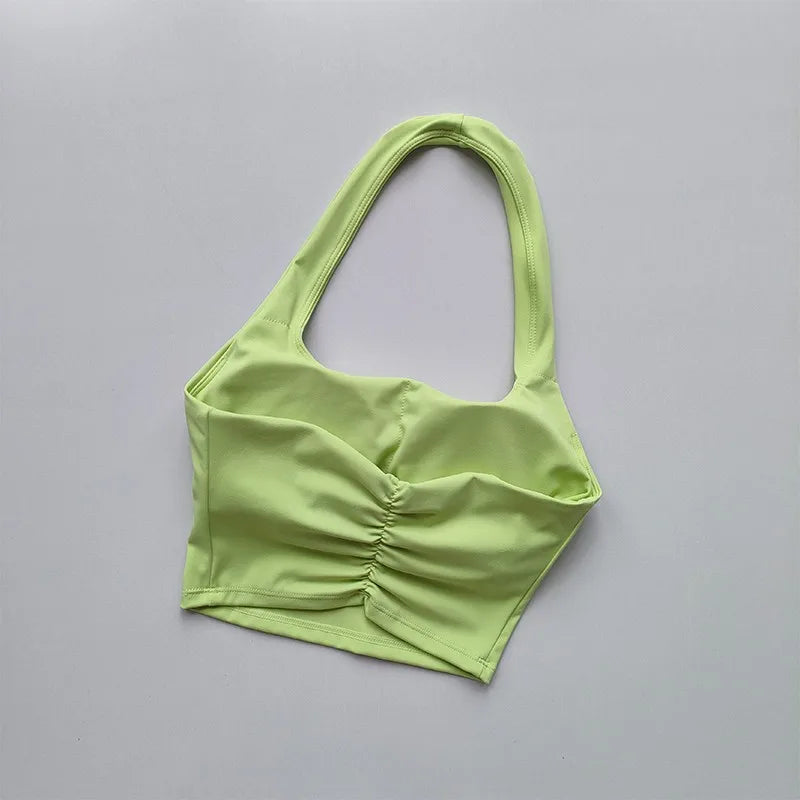 2024 Halter Padded Athletic Sport Bra