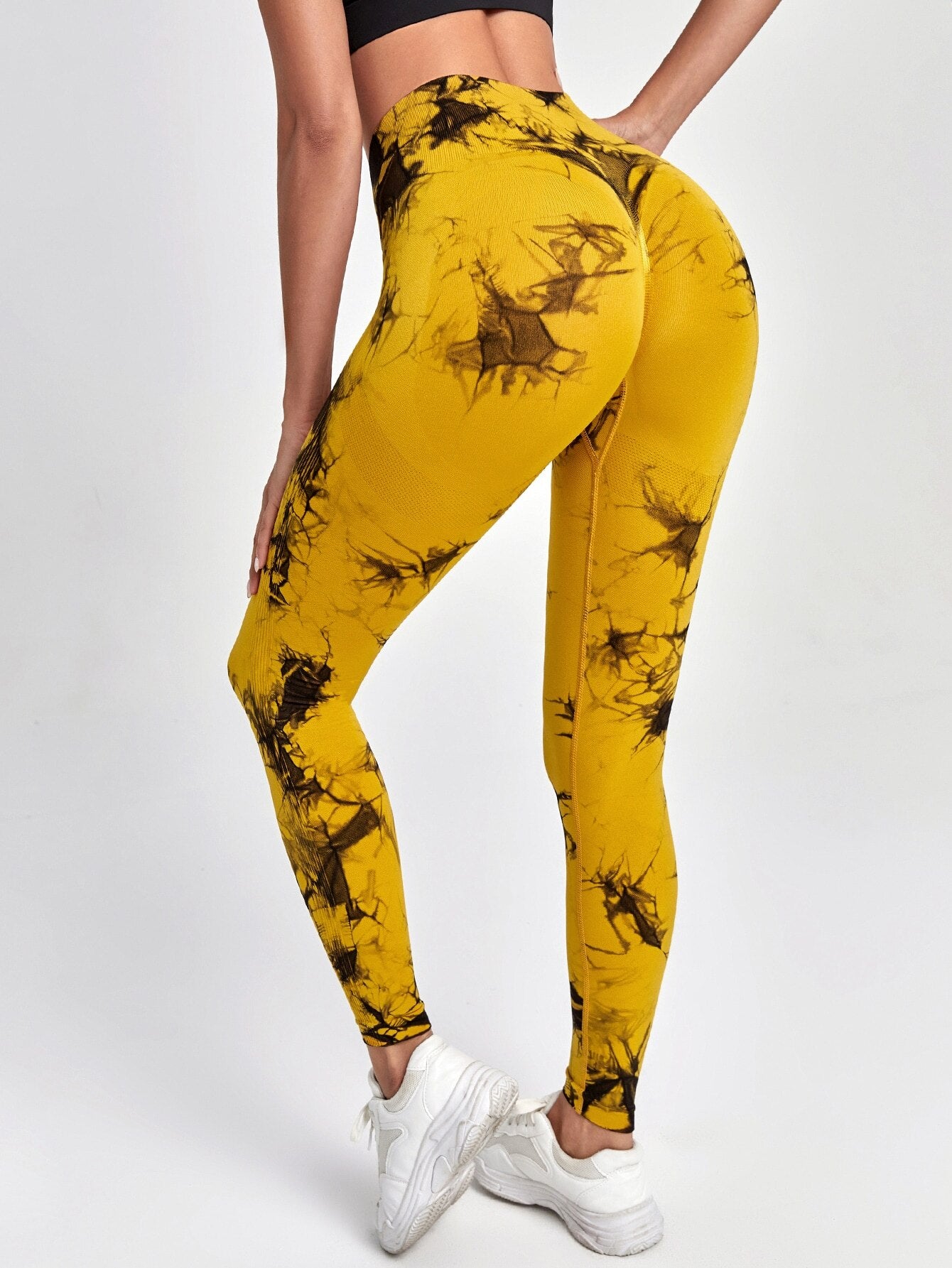 Leggings deportivos Tie Dye (push up de cintura alta sin costuras)