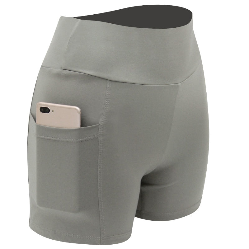 Fitness Shorts/ High Waist/High Stretch with Phone Pocket