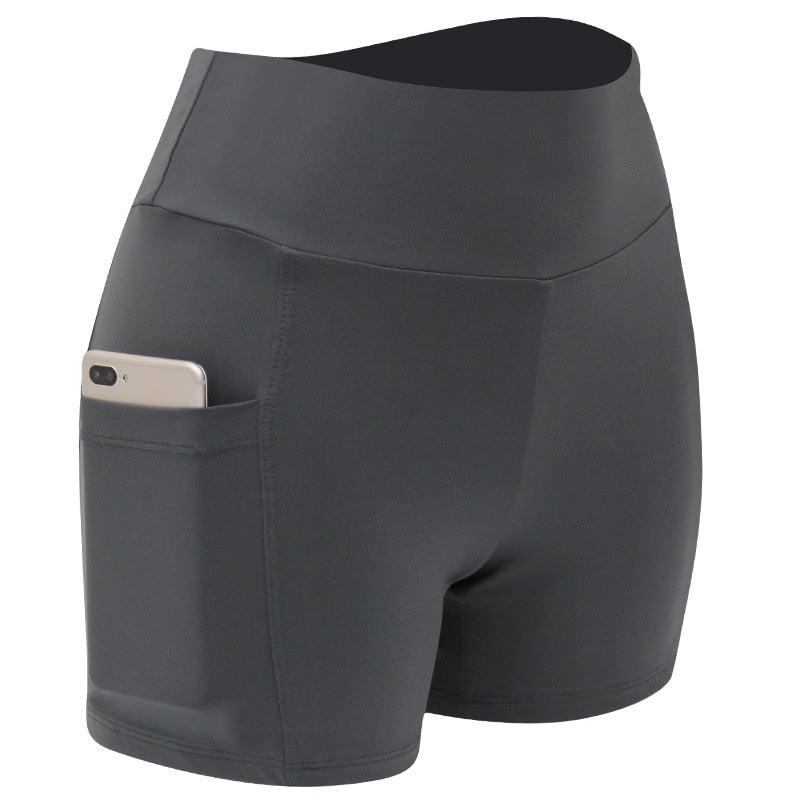 Fitness Shorts/ High Waist/High Stretch with Phone Pocket