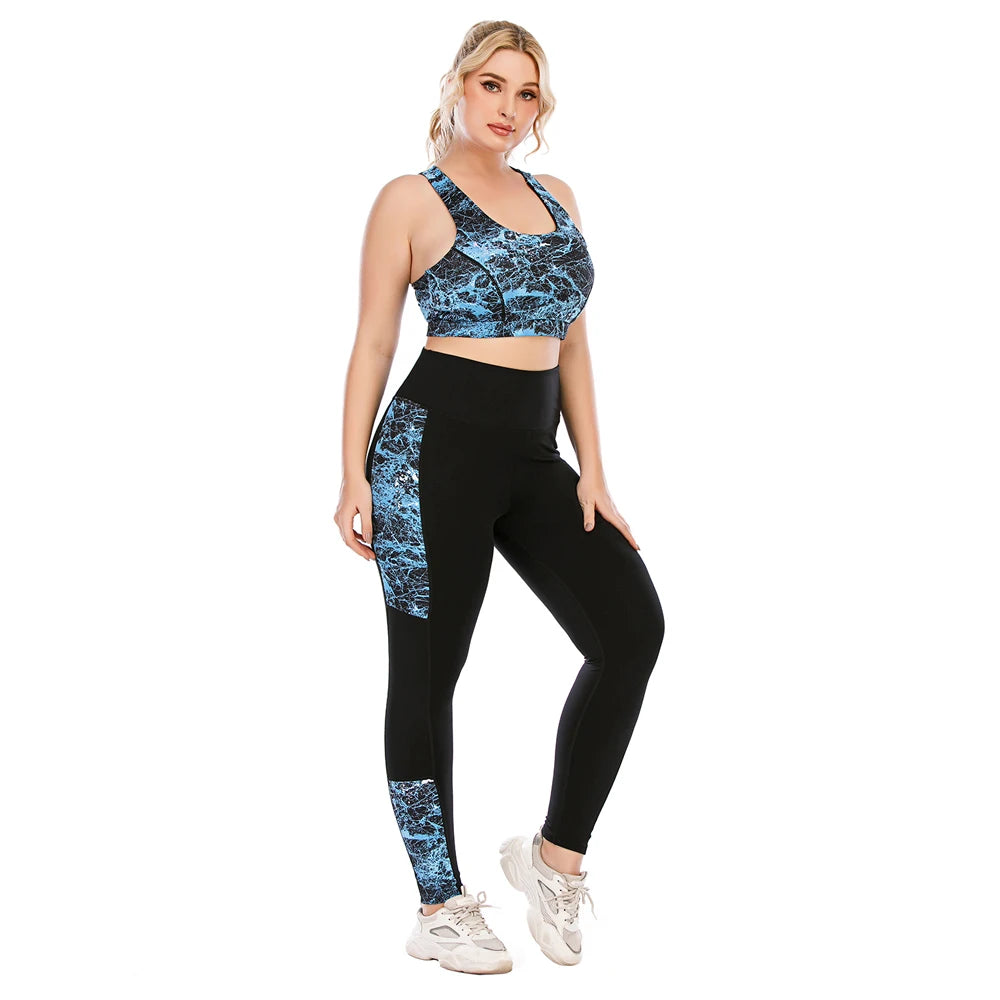 Women Plus Size Gym Fitness Anti-Wrinkle Suits