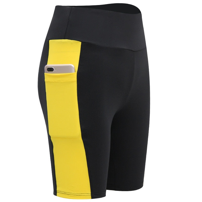 Fitness Shorts/ High Waist/High Stretch with Phone Pocket