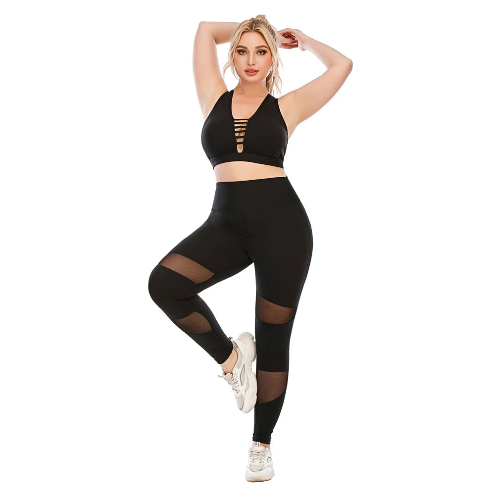 Women Plus Size Gym Fitness Anti-Wrinkle Suits