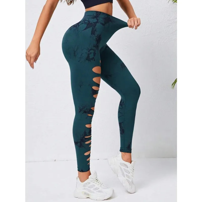 Booty Lifting Tie Dye Seamless Gym Leggings