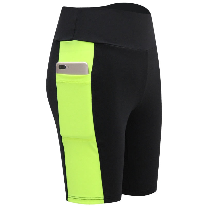 Fitness Shorts/ High Waist/High Stretch with Phone Pocket