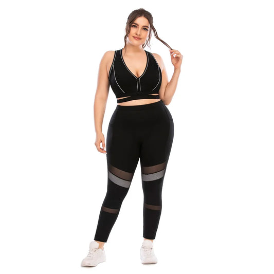 Plus Size Sportswear Sportsuits Fitness Sets