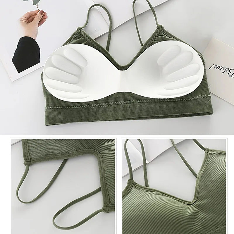 Solid Women Sports Bra With High Impact